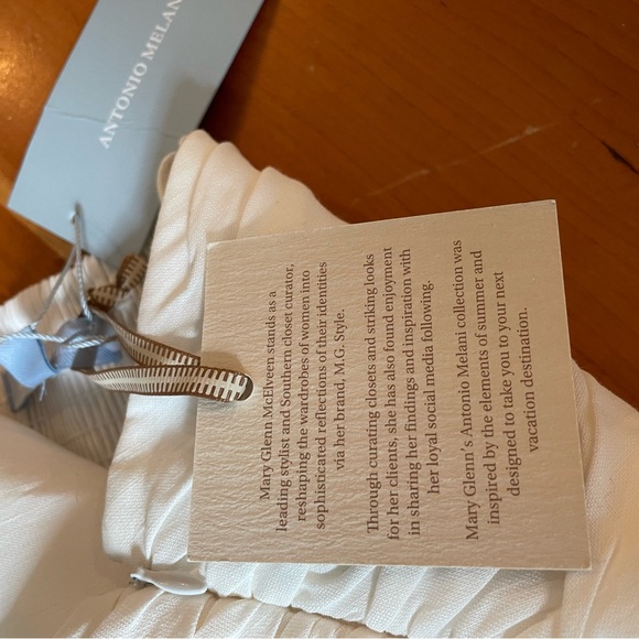 ANTONIO MELANI x MG STYLE ‘Alys’ 🆕 Linen Voluminous Flower Top. Gorgeous! Sz 12 - Picture 6 of 7